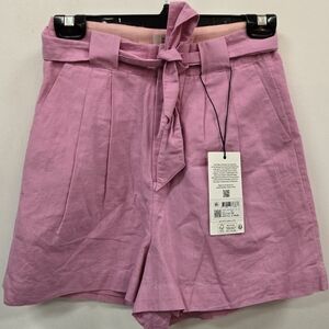 NWT Scotch & Soda High Waist Pink Belted Shorts